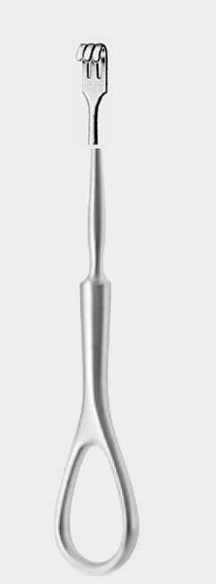 ВОЛКМЕНН (VOLKMANN) ретрактор 11,5 см (cm), тупокінцевий, 3 зуби